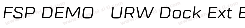 FSP DEMO   URW Dock Ext Black字体转换